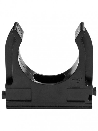 Крепеж-клипса для труб D25, чёрные "Промрукав" PR.02725ч &mdash; Multielectrika