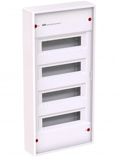 Щит накладной ABB AK648E3 48 модулей, 4 ряда (с винтовыми клеммами N/PE) 2CPX032571R9999, белый &mdash; Multielectrika