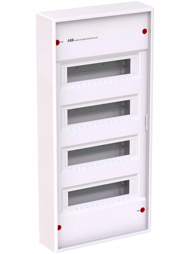 Щит накладной ABB AK648E3 48 модулей, 4 ряда (с винтовыми клеммами N/PE) 2CPX032571R9999, белый &mdash; Multielectrika