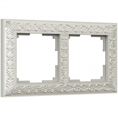 Рамка на 2 поста (жемчужный) WL07-Frame-02 — Multielectrika