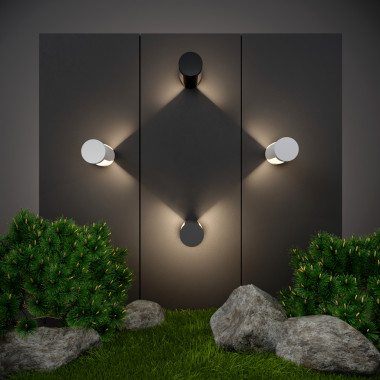 Уличный настенный светодиодный светильник Nimbus IP54 1540 TECHNO LED серый — Multielectrika