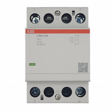 Контактор ESB40-20N-06 модульный (40А АС-1, 2НО), катушка 230В AC/DC 1SAE341111R0620 — Multielectrika