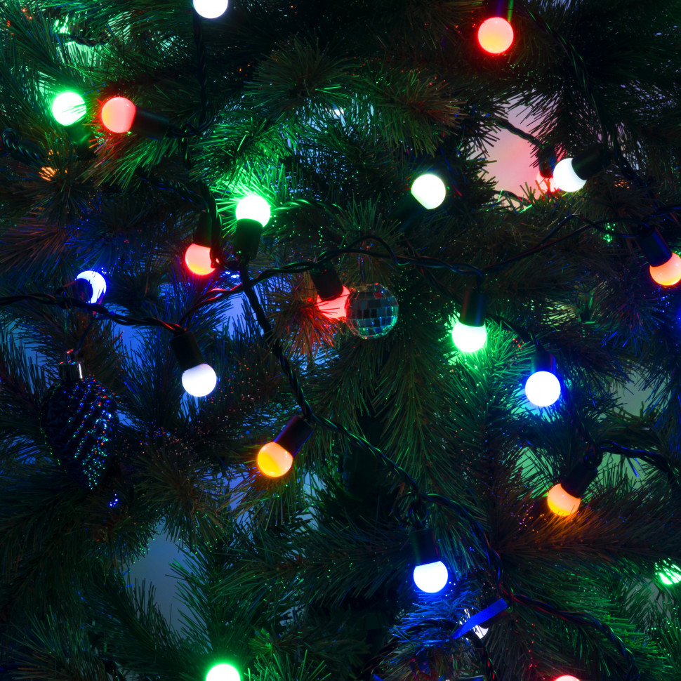 Гирлянда нить мульти с эффектом мерцания 20м IP65 400-104 фото 1 — Multielectrika