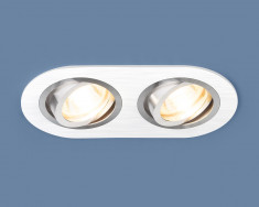 Алюминиевый точечный светильник 1061/2 MR16 WH белый &mdash; Multielectrika