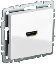 Розетка HDMI IEK Brite РHDMI-0-БрБ белая &mdash; Multielectrika