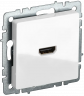 Розетка HDMI IEK Brite РHDMI-0-БрБ белая