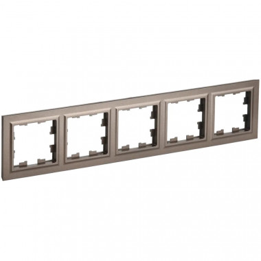 Рамка на 5 поста IEK Brite РУ-5-БрТБ темная бронза — Multielectrika