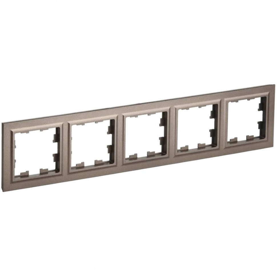 Рамка на 5 поста IEK Brite РУ-5-БрТБ темная бронза фото 1 — Multielectrika