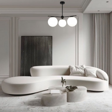 Потолочный светильник со стеклянными плафонами 60147/3 черный — Multielectrika