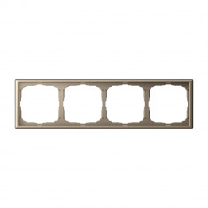 Рамка на 4 поста Systeme Electric ArtGallery универсальная, шампань &mdash; Multielectrika