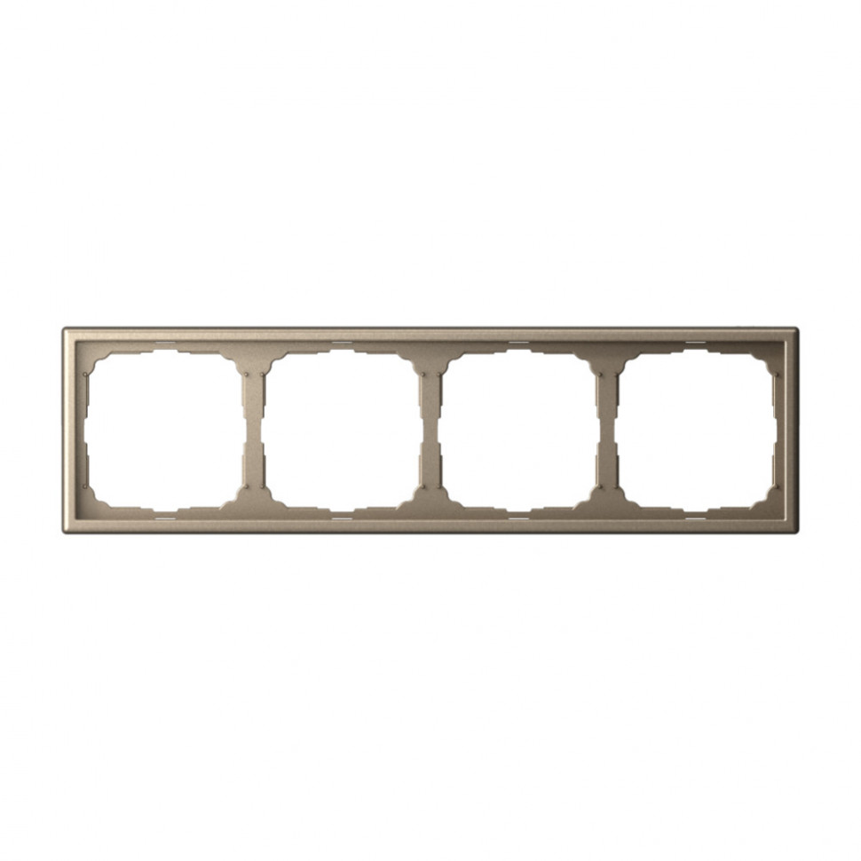 Рамка на 4 поста Systeme Electric ArtGallery универсальная, шампань фото 1 — Multielectrika