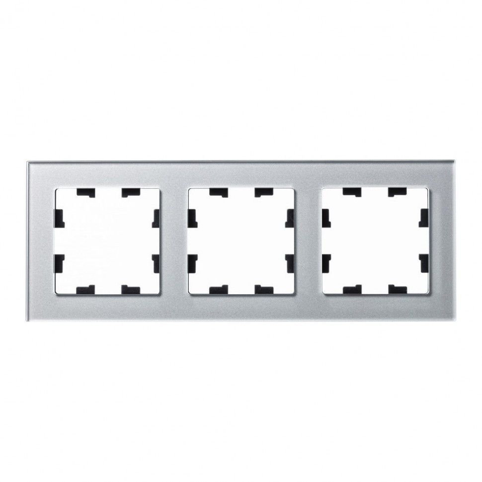 Рамка Schneider Electric Atlas Design Nature на 3 поста, алюминий стекло фото 1 — Multielectrika