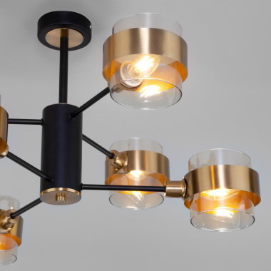Потолочная люстра в стиле лофт 70127/6 черный — Multielectrika