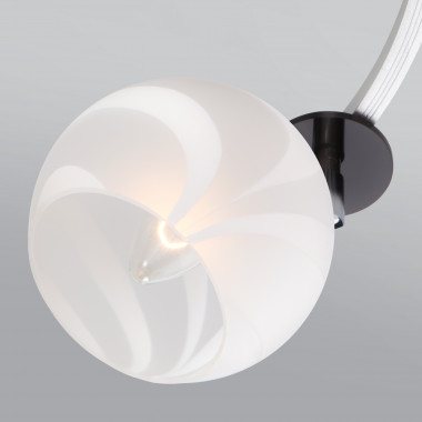 Люстра с плафонами 9643/6 серебро / белый — Multielectrika