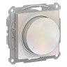 Светорегулятор поворотно-нажимной Systeme Electric AtlasDesign LED, RC, 400Вт, жемчуг