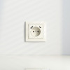 Рамка из поликарбоната на 1 пост Snabb Basic слоновая кость W0012003 фото 2 &mdash; Multielectrika
