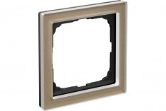 1-постовая рамка Systeme Electric ArtGallery PURE, Органическое стекло, Шампань GAL320501 &mdash; Multielectrika