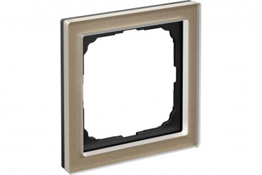 1-постовая рамка Systeme Electric ArtGallery PURE, Органическое стекло, Шампань GAL320501 &mdash; Multielectrika