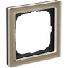 1-постовая рамка Systeme Electric ArtGallery PURE, Органическое стекло, Шампань GAL320501