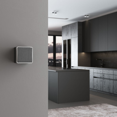 Выключатель одноклавишный проходной Gallant графит рифленый W5012004 &mdash; Multielectrika