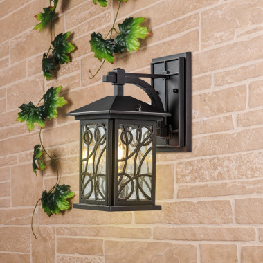 Tira D кофейное золото Настенный уличный светильник IP33 GL 1005D — Multielectrika