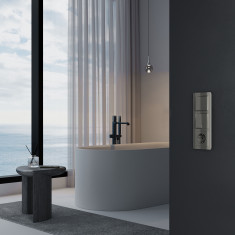 Перекрестный выключатель двухклавишный (графит акрил) W1123044 &mdash; Multielectrika