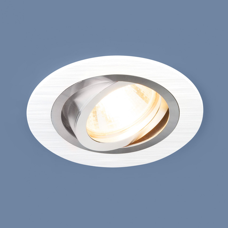 Алюминиевый точечный светильник 1061/1 MR16 WH белый фото 1 — Multielectrika