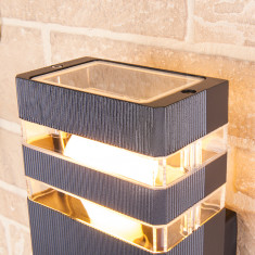 Настенный уличный светильник 1450 Techno черный IP54 1450 Techno черный &mdash; Multielectrika