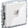 Розетка компьютерная RJ45 кат.5E IEK Brite РК10-БрБ белая