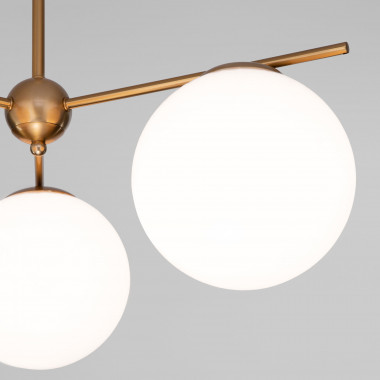 Потолочный светильник со стеклянными плафонами 60147/3 латунь — Multielectrika