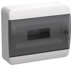Корпус пластиковый IEK TEKFOR ЩРН-П-12 IP41 черная прозрачная дверь &mdash; Multielectrika