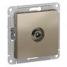 Розетка TV Schneider Electric Atlas Design шампань