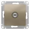 Розетка TV Schneider Electric Atlas Design шампань фото 2 — Multielectrika