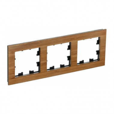 Рамка Schneider Electric Atlas Design Nature на 3 поста, бамбук — Multielectrika