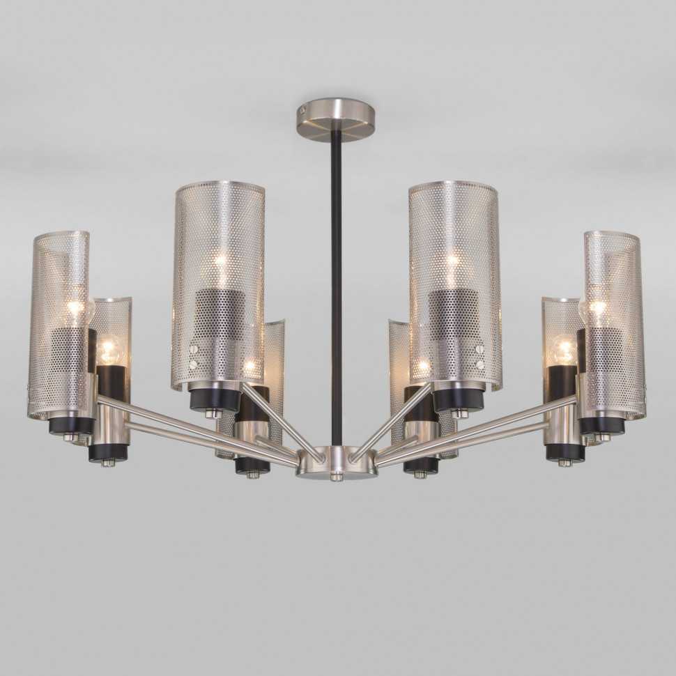 Люстра в стиле лофт 70139/8 никель фото 1 — Multielectrika