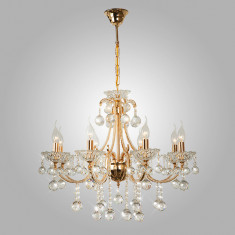 Люстра с хрусталем 10044/8 золото &mdash; Multielectrika