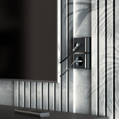 ТВ-розетка оконечная Gallant черный/хром W5083035 &mdash; Multielectrika