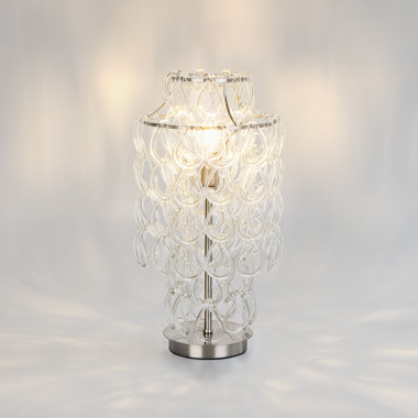 Настольный светильник с фигурным стеклом 1_380 — Multielectrika