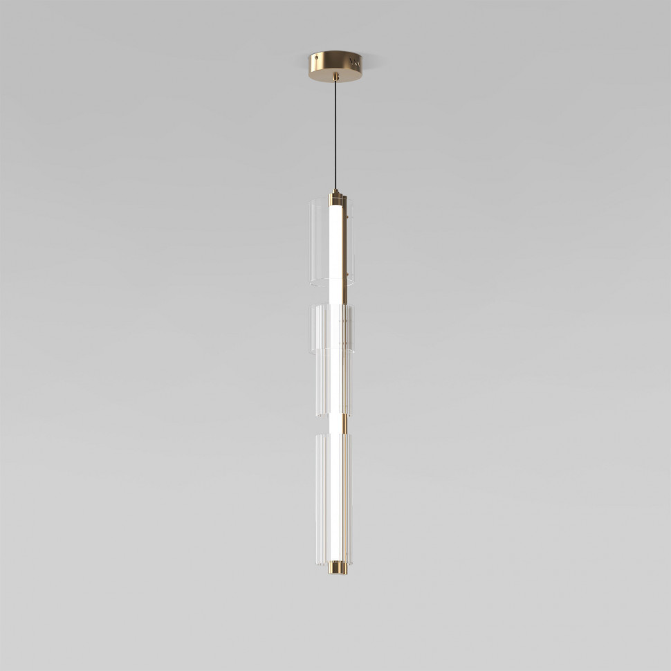 Светодиодный подвесной светильник с регулировкой цветовой температуры 2700/3000/4200 К 304071 LED латунь фото 1 — Multielectrika