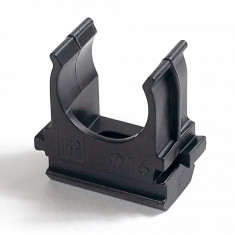 Крепеж-клипса для труб D16, чёрные "Промрукав" PR.02716ч &mdash; Multielectrika