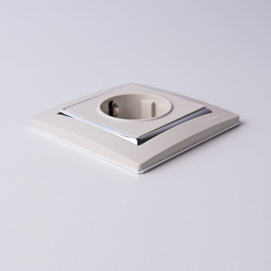 Рамка на 1 пост (слоновая кость/хром) W0011903 — Multielectrika