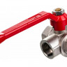 Шаровой кран VALTEC трехходовой, тип L 3/4 вн.-вн.-вн. VT.360.N.05