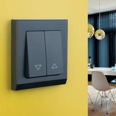 Рамка из поликарбоната на 1 пост Stark черный W0011808 &mdash; Multielectrika