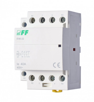 Контактор модульный (Ампер-40 / Волт-230 АС / Контакт-2NO+2NC) ST40-22 — Multielectrika