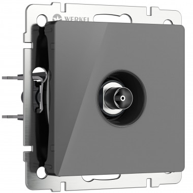 ТВ-розетка оконечная (графит акрил) W1183044 — Multielectrika