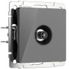 ТВ-розетка оконечная (графит акрил) W1183044 фото 1 &mdash; Multielectrika