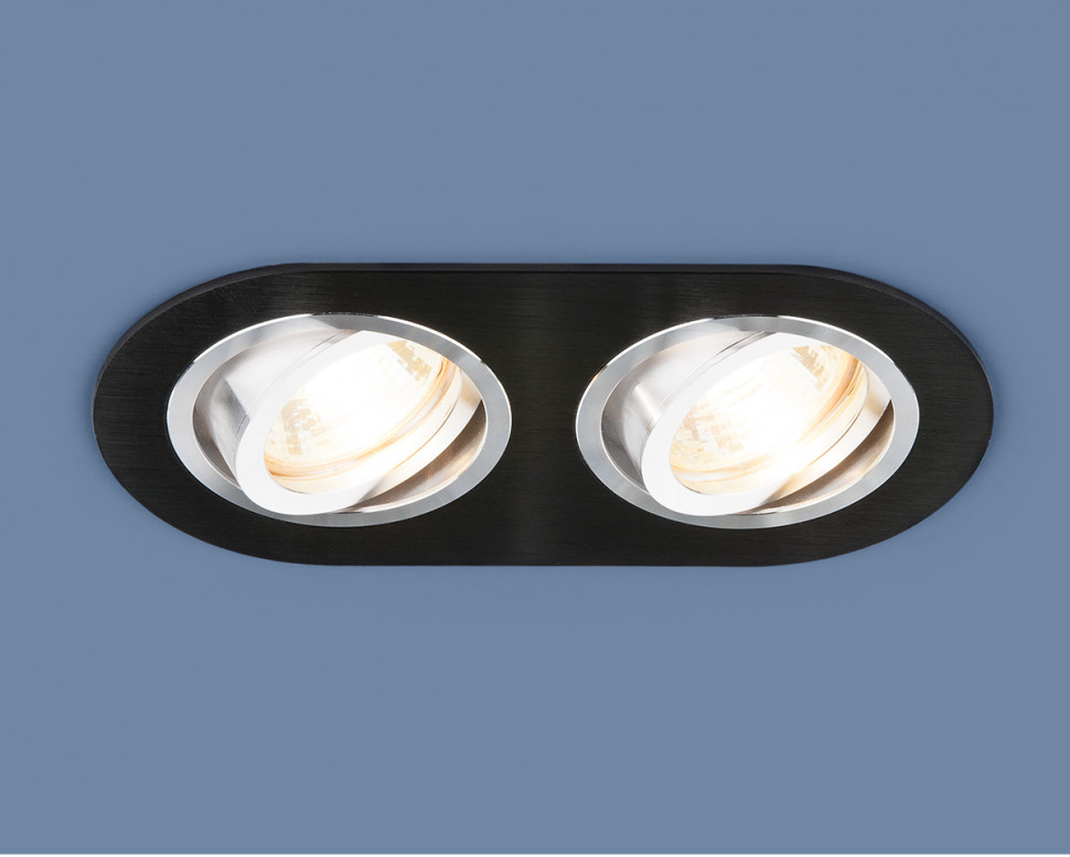 Алюминиевый точечный светильник 1061/2 MR16 BK черный фото 1 — Multielectrika