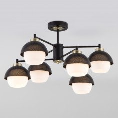 Умная потолочная люстра в стиле лофт 70106/6 черный &mdash; Multielectrika