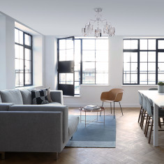 Потолочная люстра с хрусталем 10101/5 хром/прозрачный хрусталь Strotskis &mdash; Multielectrika