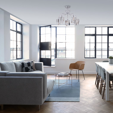 Потолочная люстра с хрусталем 10101/5 хром/прозрачный хрусталь Strotskis — Multielectrika